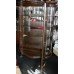 Serpentine Fronted Flemish Oak Display Cabinet c.1880