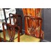 Set of 4 Mahogany Studded Leather Chairs c.1900
