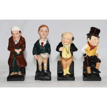 Set of 4 Royal Doulton Charles Dickens Figurines