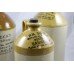 Set of 4 Early 20th c. Glazed Stoneware Vinegar Bottles WM.Shaw