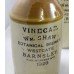 Set of 4 Early 20th c. Glazed Stoneware Vinegar Bottles WM.Shaw