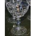 Set of 6 Cut Glass Crystal Stourbridge Champagne Boats