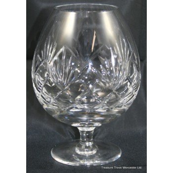 Set of 6 Large Cut Glass Crystal Snifters Balloons