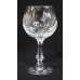 Set of 6 Vintage Cut Glass Crystal Wine Glasses