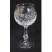 Set of 6 Vintage Cut Glass Crystal Wine Glasses