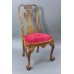 Set of 6 Early 20th c. Georgian Style Carved Walnut Dining Chairs