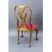 Set of 6 Early 20th c. Georgian Style Carved Walnut Dining Chairs