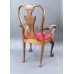 Set of 6 Early 20th c. Georgian Style Carved Walnut Dining Chairs