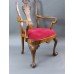 Set of 6 Early 20th c. Georgian Style Carved Walnut Dining Chairs