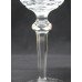 Set of 6 Cut Glass Waterford Castletown  Knopped Stem Wine Glasses