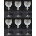 Set of 6 Cut Glass Waterford Castletown  Knopped Stem Wine Glasses