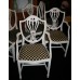 Set of 6 Painted Shabby Chic Dining Chairs