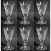 Set of 6 Vintage Waterford Cut Crystal Knopped Sherry Glasses