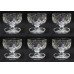 Set of 6 Vintage Cut Glass Crystal Sundae Dishes