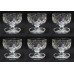 Set of 6 Vintage Cut Glass Crystal Sundae Dishes