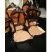 Set of 4 Carved Crested 19th c. Chairs