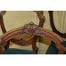 Set of 4 Edwardian Carved Walnut Upholstered Chairs