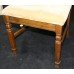 Set of 5 Carved Wood Dining Chairs with Upholstered Seats