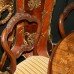 Set of 6 Victorian Carved Walnut Cabriole Dining Chairs