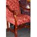 Set of 6 Quality Upholstered Carved Lion's Head Chairs