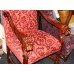 Set of 6 Quality Upholstered Carved Lion's Head Chairs