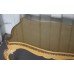 Shaped Painted Carved Wooden Glass Topped Coffee Table