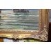 Signed Seascape Oil on Board Set in Gilt Frame