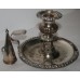 Antique Sheffield Plate Silver Candle Holder