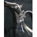 Silver Plated Glass Duck Claret Jug