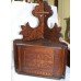 Small Arts & Crafts Inlaid Wall Hanging Corner Cupboard