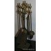 Small Brass Four Piece Companion Set