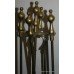 Small Brass Four Piece Companion Set