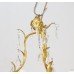 Small Decorative Crystal & Gilded Metal Chandelier
