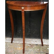 Small Demilune Occasional Mahogany Table