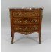 Small French Marble Topped Inlaid Chest of Drawers c.1880