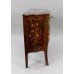 Small French Marble Topped Inlaid Chest of Drawers c.1880