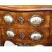 Small French Walnut Serpentine Commode with Sevres Plaques c.1880