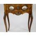 Small French Walnut Serpentine Commode with Sevres Plaques c.1880