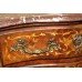 Small Late 19th c. French Inlaid Marble Topped Chest of Drawers
