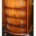 Small Mahogany Veneer Bow Fronted Chest of Drawers