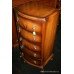 Small Mahogany Veneer Bow Fronted Chest of Drawers