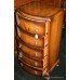 Small Mahogany Veneer Bow Fronted Chest of Drawers