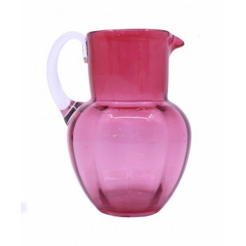 Small Victorian Cranberry Glass Jug