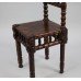 Small Victorian Oak English Childs Bobbin Chair