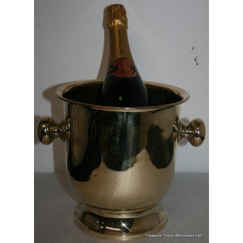 Solid Brass Two Handled Champagne Bucket