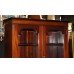 Solid Mahogany Glazed Bookcase Cupboard