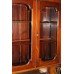 Solid Mahogany Glazed Bookcase Cupboard