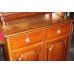 Solid Mahogany Glazed Bookcase Cupboard