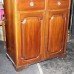 Solid Mahogany Glazed Bookcase Cupboard