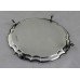Solid Silver Shaped Footed Card Tray Birmingham 1974
